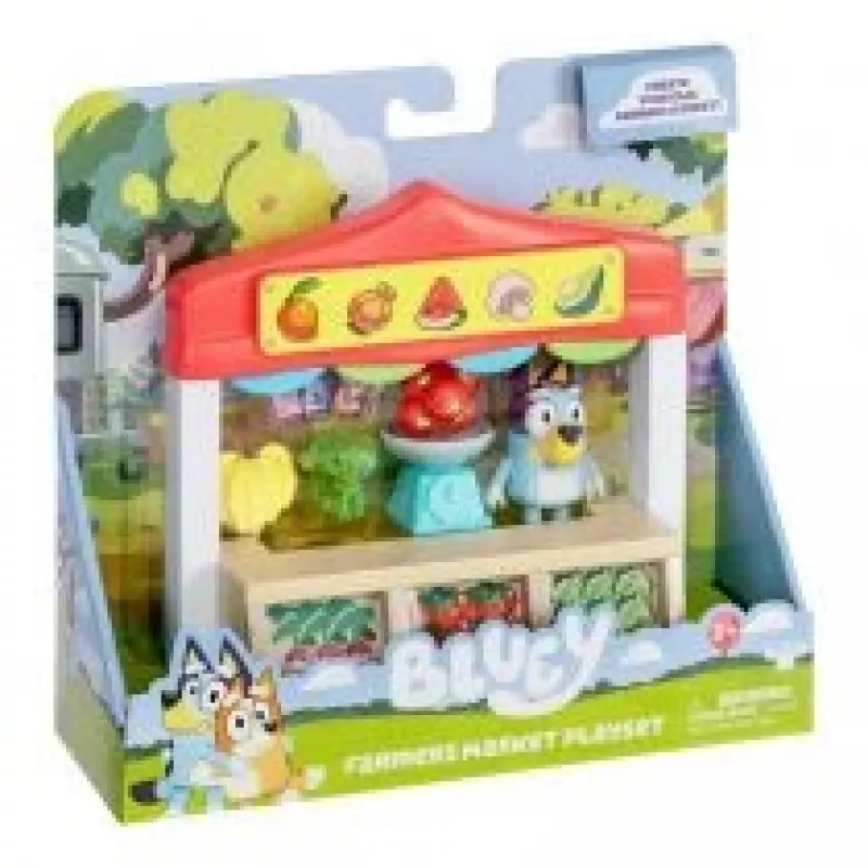 Mini Bluey maisto prekių parduotuvėlės figūrėlių rinkinys TMTOYS BLU17555 – mažos figūrėlės vaidmenų žaidimams