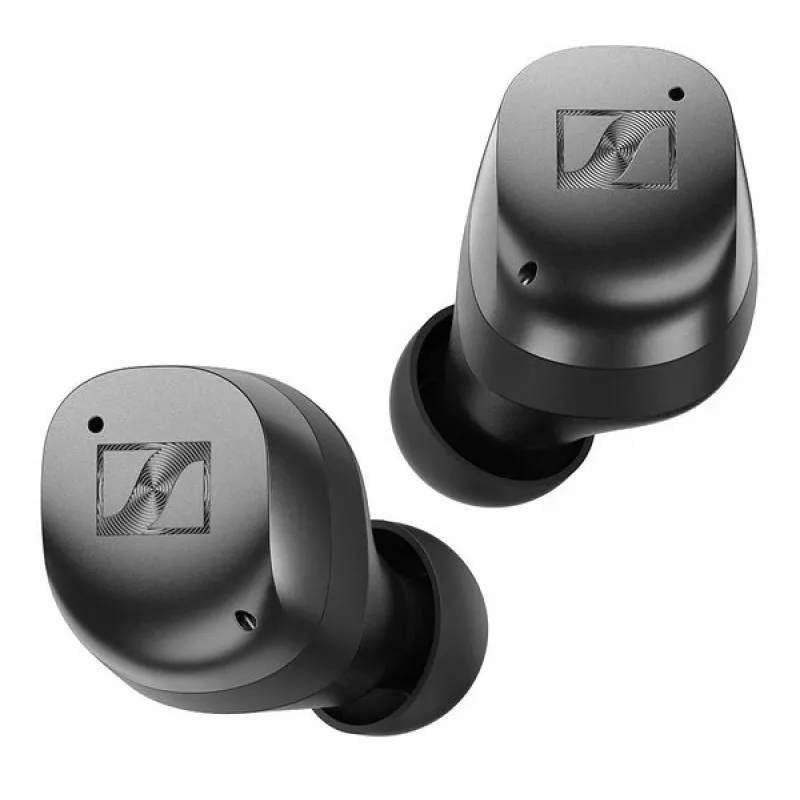 SENNHEISER Momentum MTW4 belaidžiai Bluetooth ausinės su triukšmo slopinimu sportui – juodos ir grafito spalvos