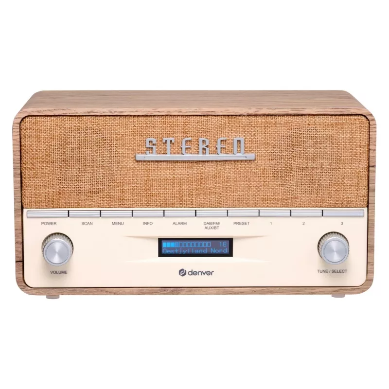 Nešiojamas radijo imtuvas Denver DAB-36LW skaitmeninis DAB+ 5W LCD