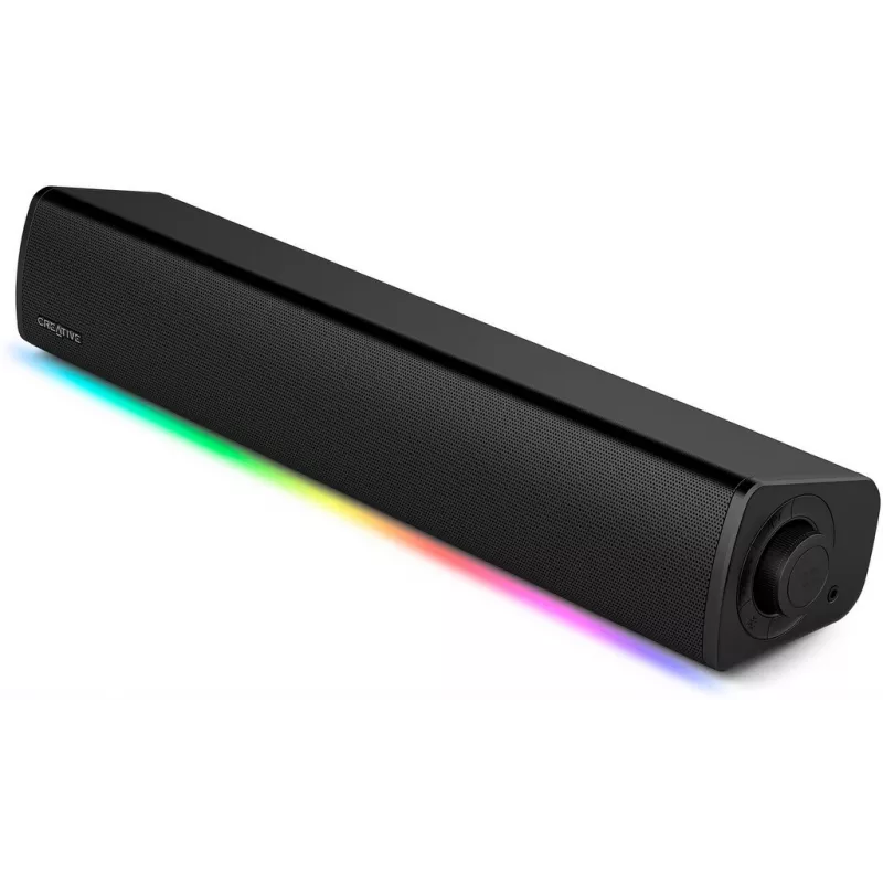 Garsiakalbis Sound Blaster GS3 Kompaktiškas Žaidimų Soundbar su RGB ir SuperWide Technologija, USB Maitinamas, Bluetooth 5.4, Ausinių Išvadas, PC ir Mac