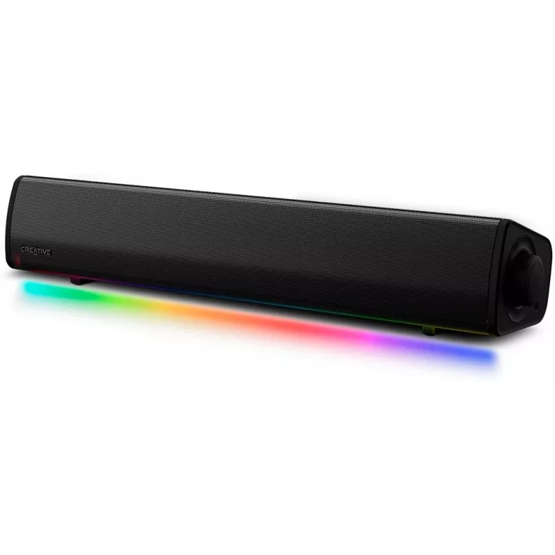 Garsiakalbis Sound Blaster GS3 Kompaktiškas Žaidimų Soundbar su RGB ir SuperWide Technologija, USB Maitinamas, Bluetooth 5.4, Ausinių Išvadas, PC ir Mac