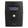 DIGITUS DN-170064-LCD Linijinis interaktyvus UPS, 800VA/480W, 12V/9Ah baterija, 2x CEE 7/7 lizdai, RJ-11, LCD