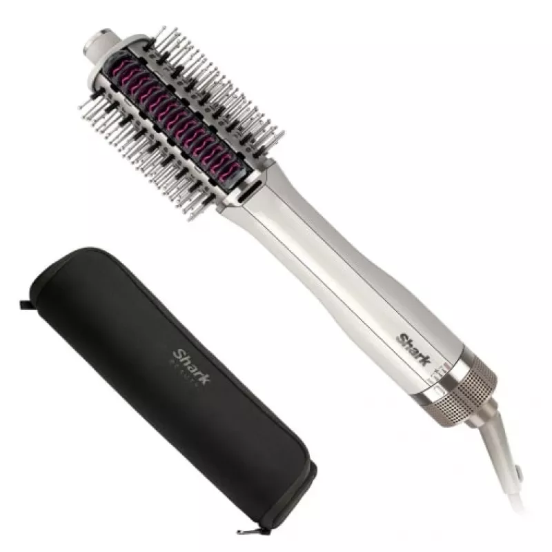 Karšto oro šukų volai Shark SmoothStyle HT212EU – 900 W, 3 kaitinimo lygiai, sukamas valdymas, 1,8 m laidas, kelioninis dėklas