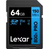 „Lexar“ SDXC atminties kortelė 64 GB UHS-I 800xPRO — Class 10, U3, V30, 150 MB/s