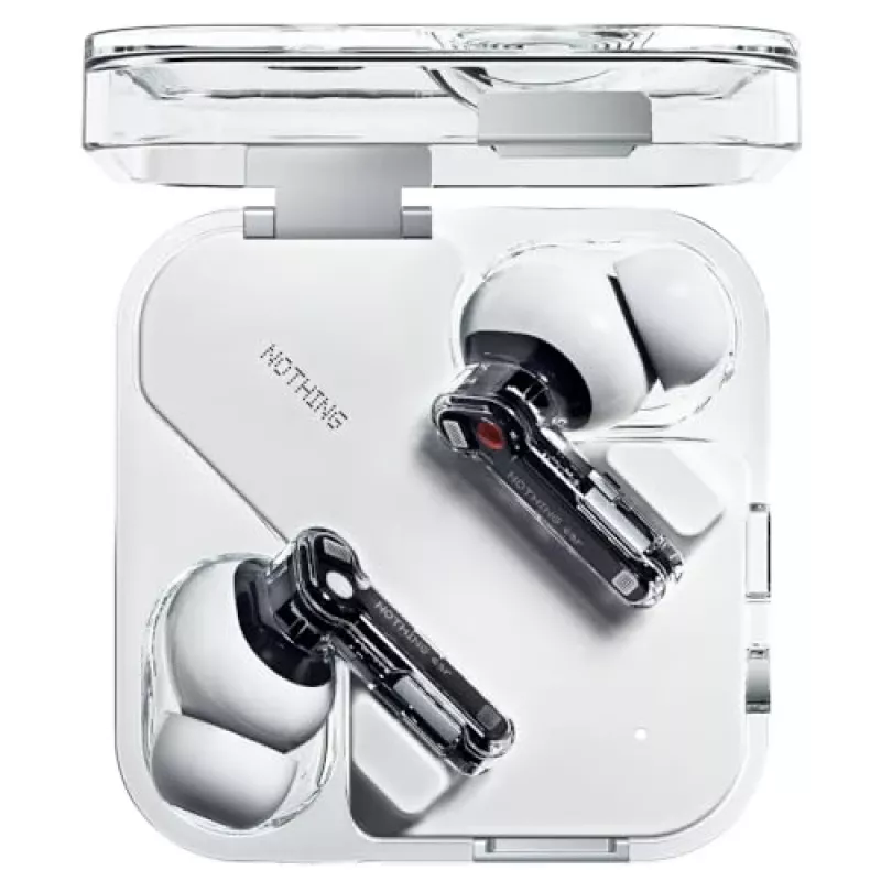 Ausinės Nothing Ear True Wireless Stereo, skaidriai baltos