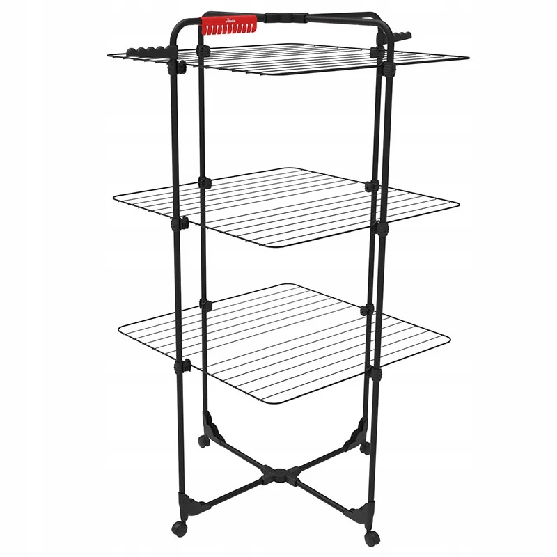 Sieninis džiovintuvas VILEDA Mixer 3 Ultimate – plieninis, 30 m džiovinimo erdvė, sulankstomas, su ratukais, 131×93×71 cm