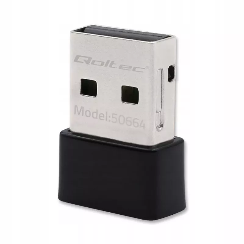 QOLTEC Ultra-Fast Wireless Mini USB Adapter Wi-Fi – belaidis USB adapteris