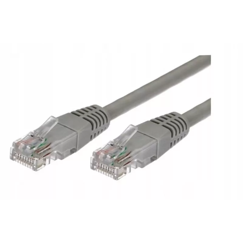 TB AKTBXKS6U100G10 Cat.6 UTP tinklo kabelis su jungtimis, 1 m, pilkas, 10 vnt. rinkinys