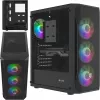 Korpusas Fury Shobo SH4F su RGB langu ir 4 ventiliatoriais MIDI