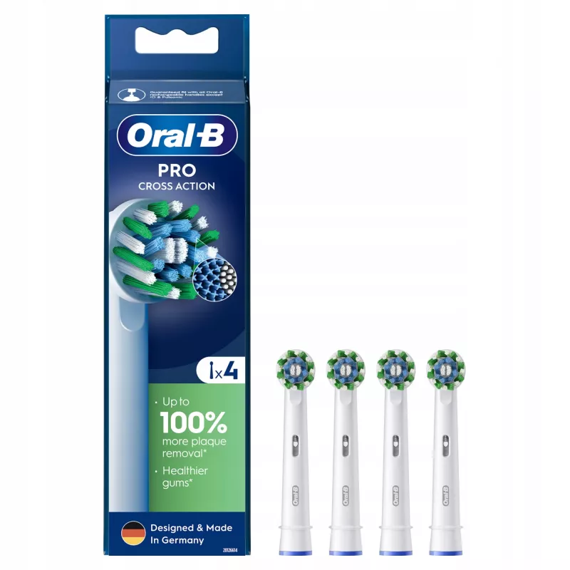 Pakeičiamieji šepetėlių antgaliai Oral-B Pro CrossAction, 4 vnt.