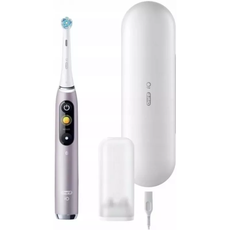 Oral-B iO9 Series 9 elektrinis dantų šepetėlis, rožinis kvarcas