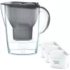 BRITA Marella 2,4 l mėlynas vandens filtras su 3 MAXTRA PRO Pure Performance kasetėmis