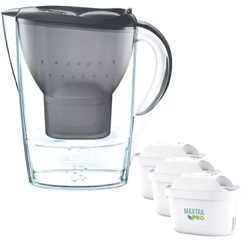 BRITA Marella 2,4 l mėlynas vandens filtras su 3 MAXTRA PRO Pure Performance kasetėmis
