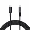 AUKEY CB-MCC102 USB-C laidas 1,8 m, juodas, 480 Gbit/s