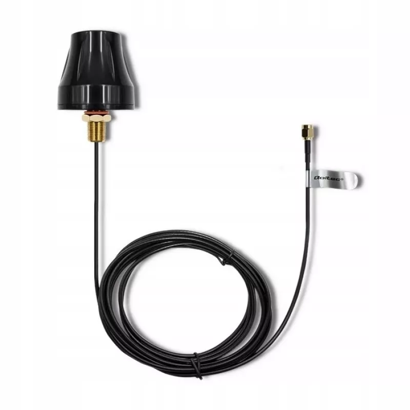 Kryptinė 4G LTE antena QOLTEC 57037, visakryptė, dvipolė, 5 dBi stiprinimas