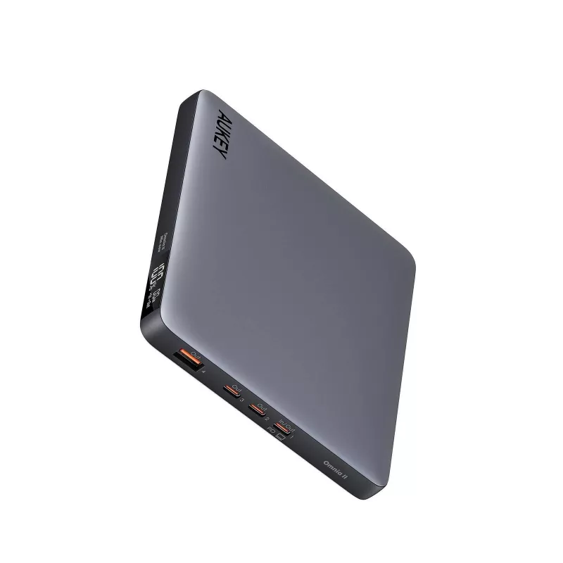 AUKEY Sprint X 20000mAh 100W nešiojamojo kompiuterio power bank su PD3.0 - Pilka