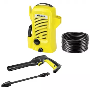 Slėginis plovimo aparatas Kärcher K 2 Universal Edition, kompaktiškas, elektrinis, 360 l/h, 1400 W, juodas/geltonas
