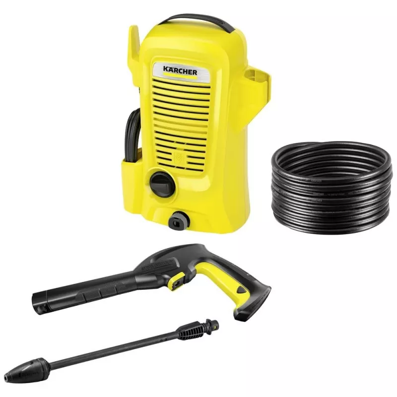 Slėginis plovimo aparatas Kärcher K 2 Universal Edition, kompaktiškas, elektrinis, 360 l/h, 1400 W, juodas/geltonas