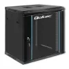 19 colių stelažo spinta QOLTEC 54464 12U 600x635x450 Juoda