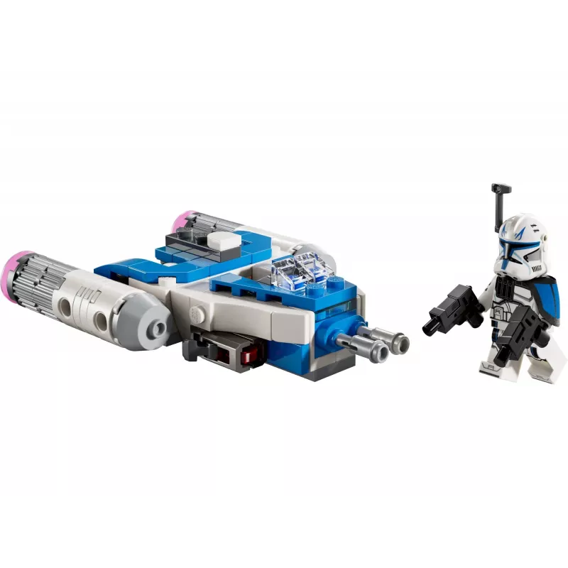 LEGO Star Wars Kapitono Rekso Y-Wing mikrokovas – Žvaigždžių karų: Klonų karai žaislinis erdvėlaivis su minifigūrėle, 6+ metų berniukams