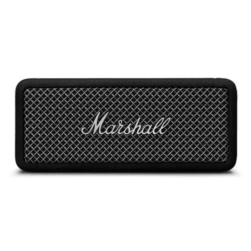 Nešiojamas Bluetooth garsiakalbis Marshall Emberton II Black Steel – kompaktiškas dizainas, belaidis garsas