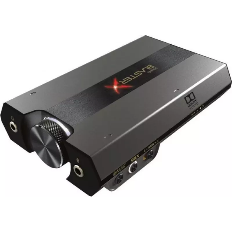 Creative Sound BlasterX G6 - išorinis USB DAC ir stiprintuvas
