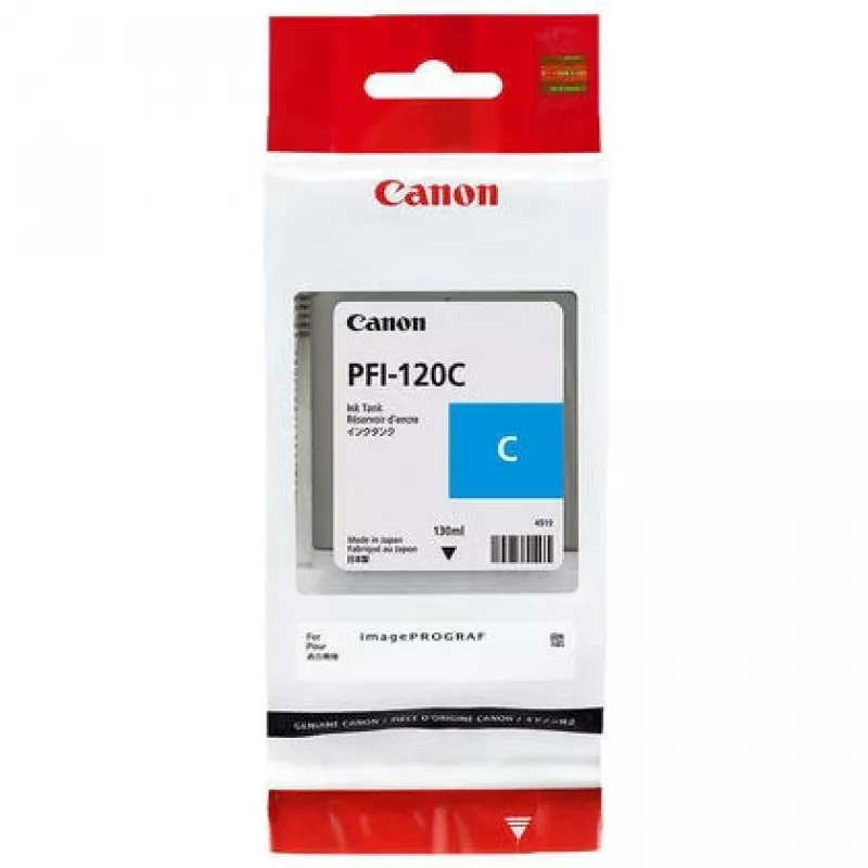 Kasetė su rašalu Canon PFI-120C, Originali, Ciano (130 ml, 1 vnt.)