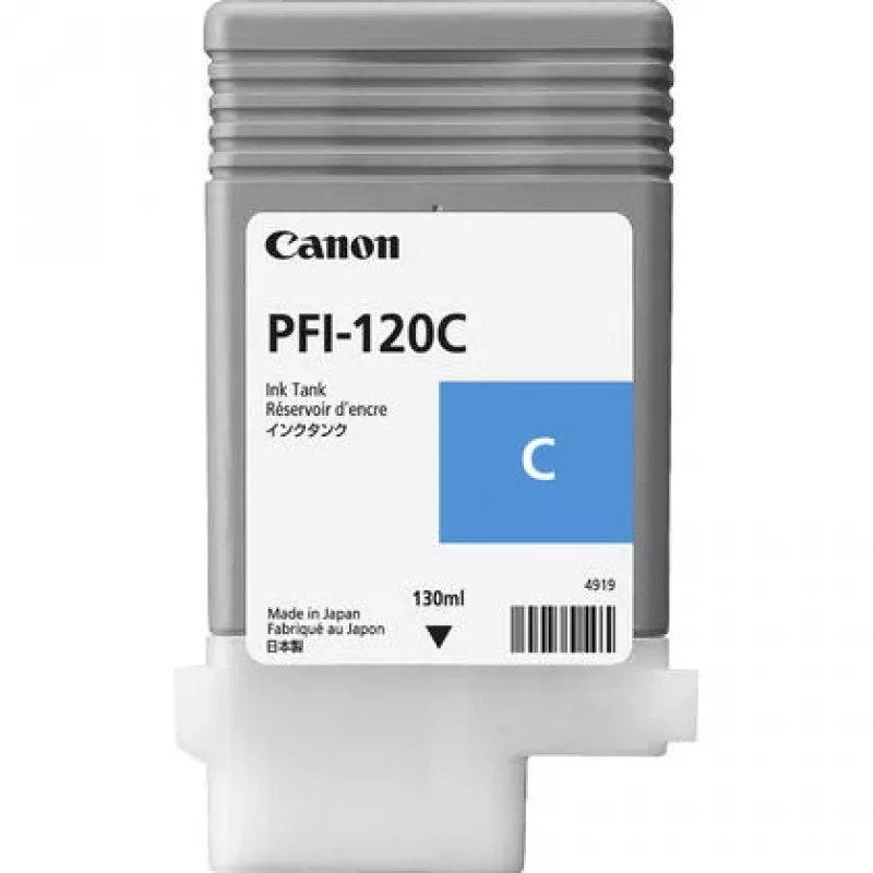 Kasetė su rašalu Canon PFI-120C, Originali, Ciano (130 ml, 1 vnt.)