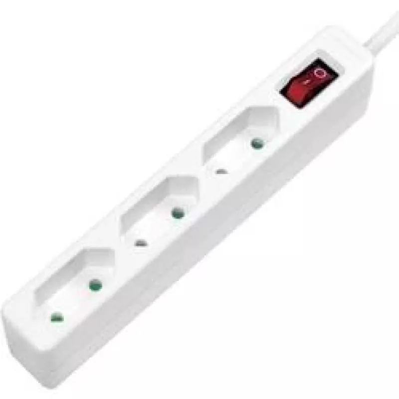 Prailginimo laidas LogiLink LPS230 1,5 m 3 kištukiniai lizdai vidaus naudojimui baltas