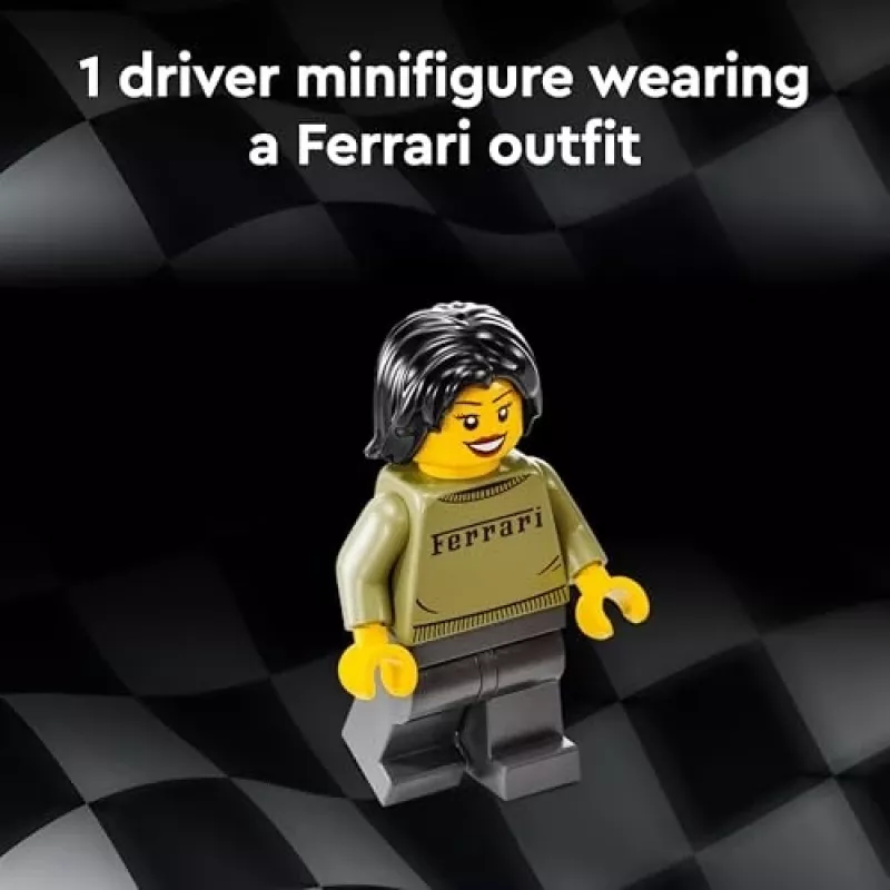 LEGO Speed Champions Ferrari F40 Supercar Konstruktorius su Vairuotojo Minifigūrėle, 9+ Metų