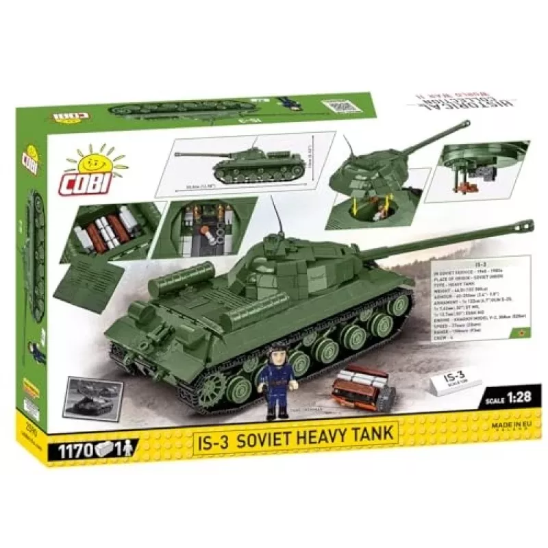 COBI Historical Collection II Pasaulinis Karas IS-3 Sovietų Sunkusis Tankas