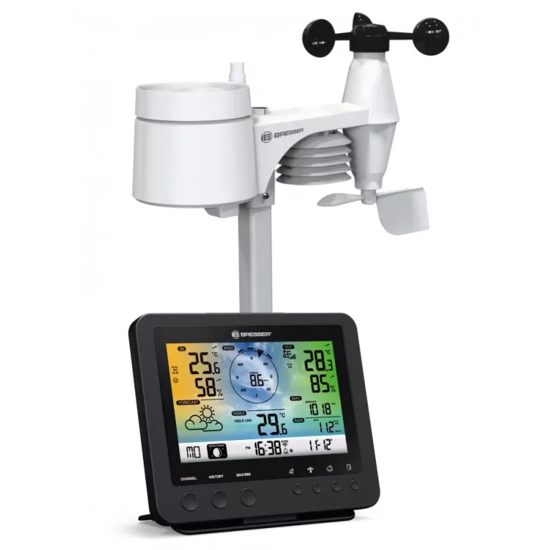 Skaitmeninė orų stotelė Bresser Optics 7002580 juoda AC Wi-Fi