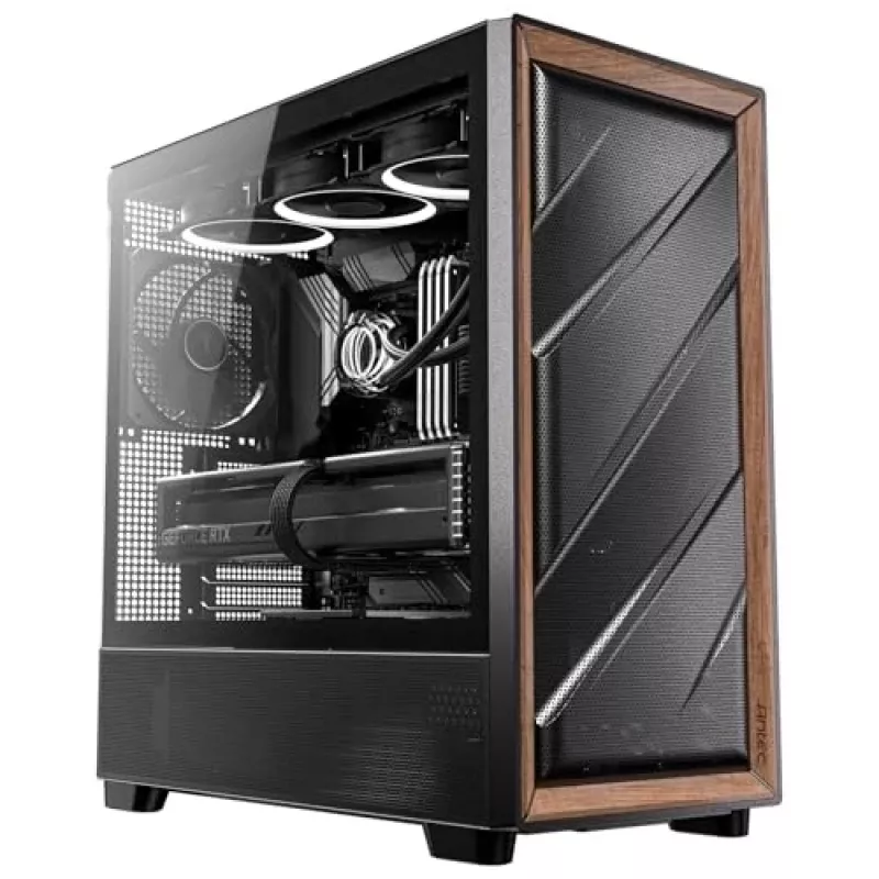 Antec 0-761345-10133-2 Kompiuterio korpusas MIDI bokštas Juoda Mediena