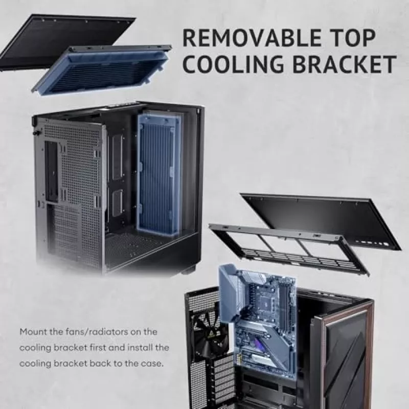Antec 0-761345-10133-2 Kompiuterio korpusas MIDI bokštas Juoda Mediena