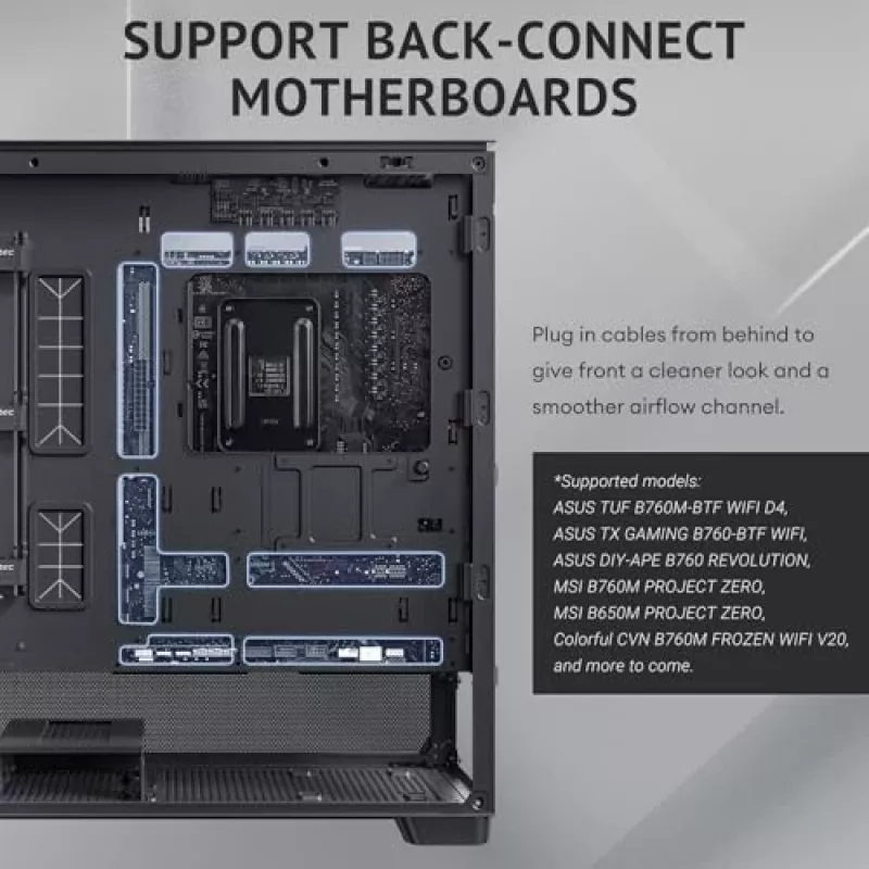 Antec 0-761345-10133-2 Kompiuterio korpusas MIDI bokštas Juoda Mediena