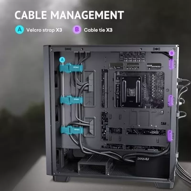 Antec 0-761345-10133-2 Kompiuterio korpusas MIDI bokštas Juoda Mediena