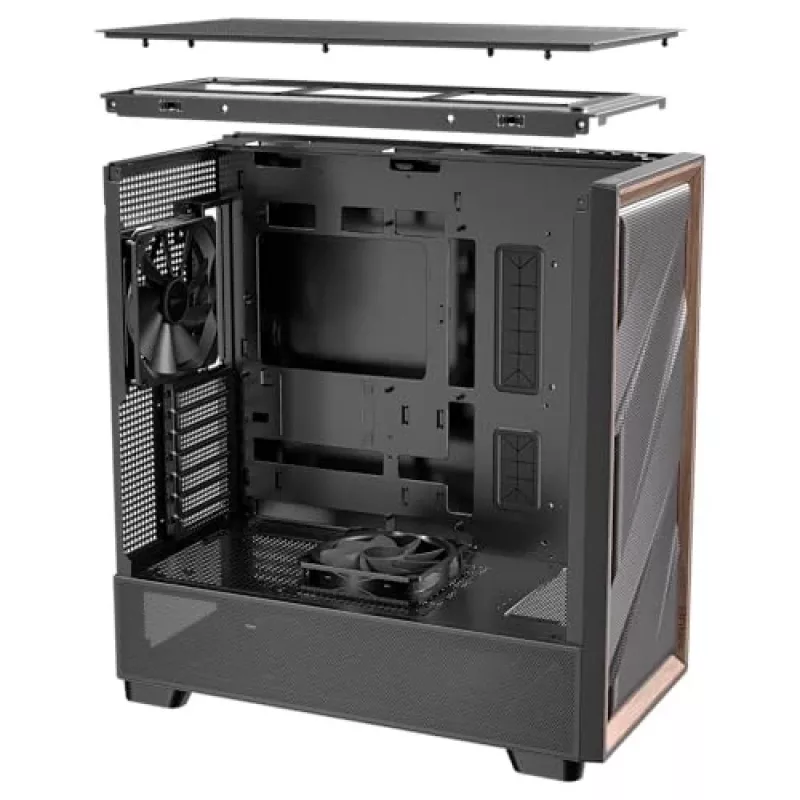 Antec 0-761345-10133-2 Kompiuterio korpusas MIDI bokštas Juoda Mediena
