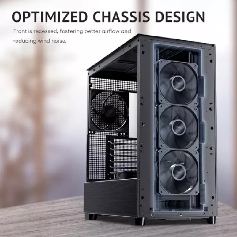 Antec 0-761345-10133-2 Kompiuterio korpusas MIDI bokštas Juoda Mediena