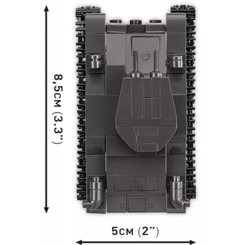Konstruktorius COBI Renault R35 / Valentine IX / Panzer I 595 detalių