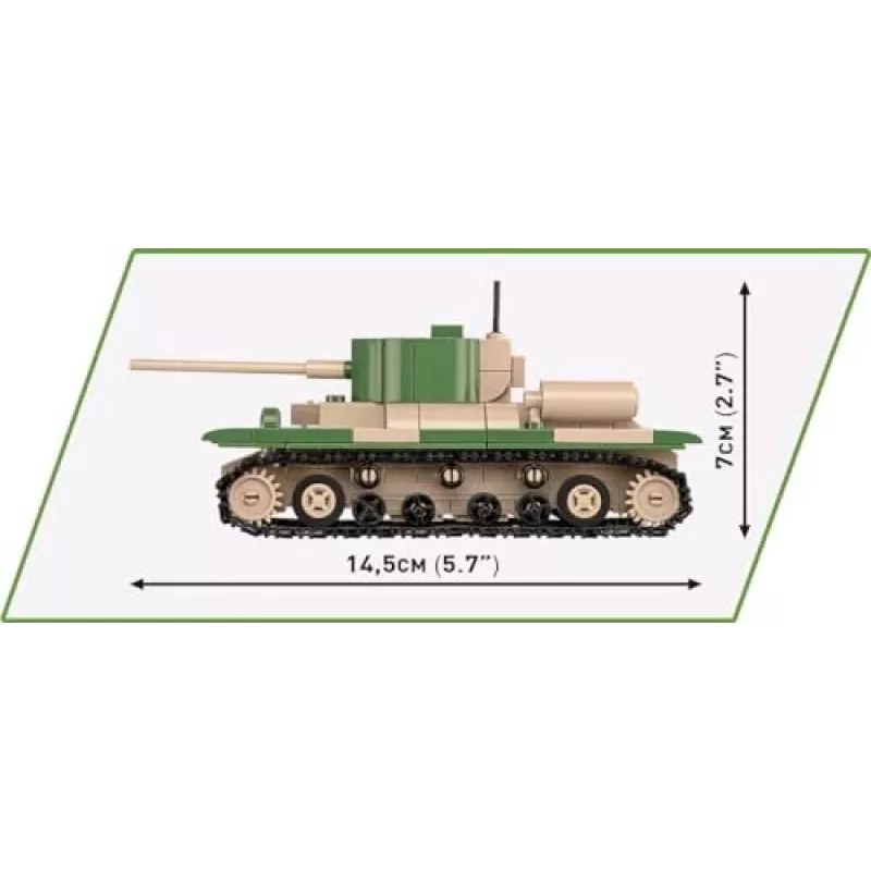 Konstruktorius COBI Renault R35 / Valentine IX / Panzer I 595 detalių