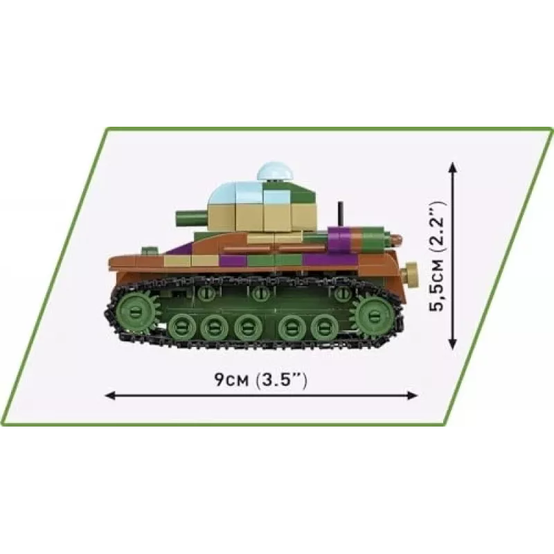 Konstruktorius COBI Renault R35 / Valentine IX / Panzer I 595 detalių