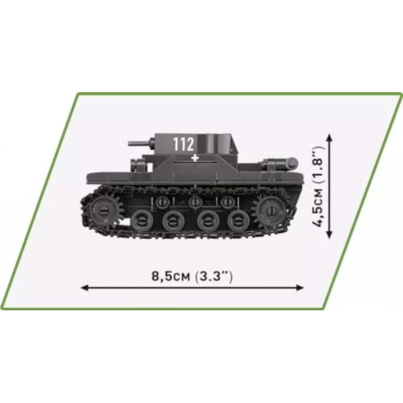 Konstruktorius COBI Renault R35 / Valentine IX / Panzer I 595 detalių