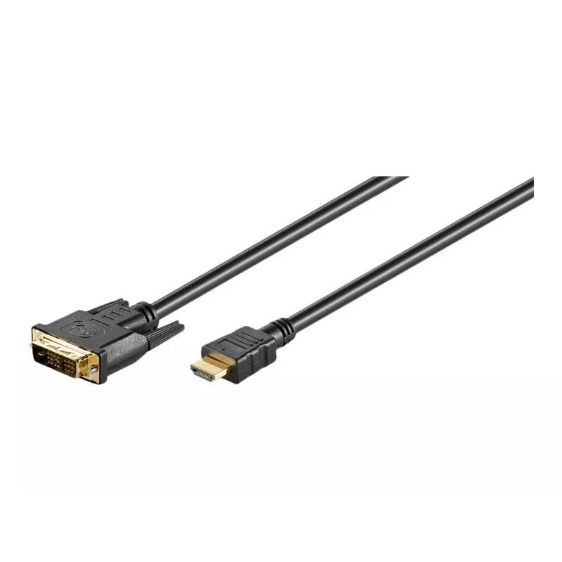 Goobay DVI-D/HDMI kabelis, auksuotas, 2 m, 51580