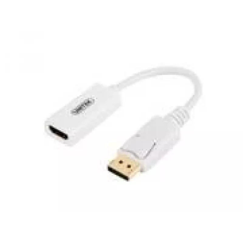 UNITEK Y-6332 DisplayPort į HDMI 4K adapteris, M/F, 0,2 m, baltas