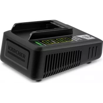 Kroviklis akumuliatoriams Karcher 2.445-032.0 — 18 V Li-Ion, vieno lizdo, 25×13,3×8,7 cm, 700 g