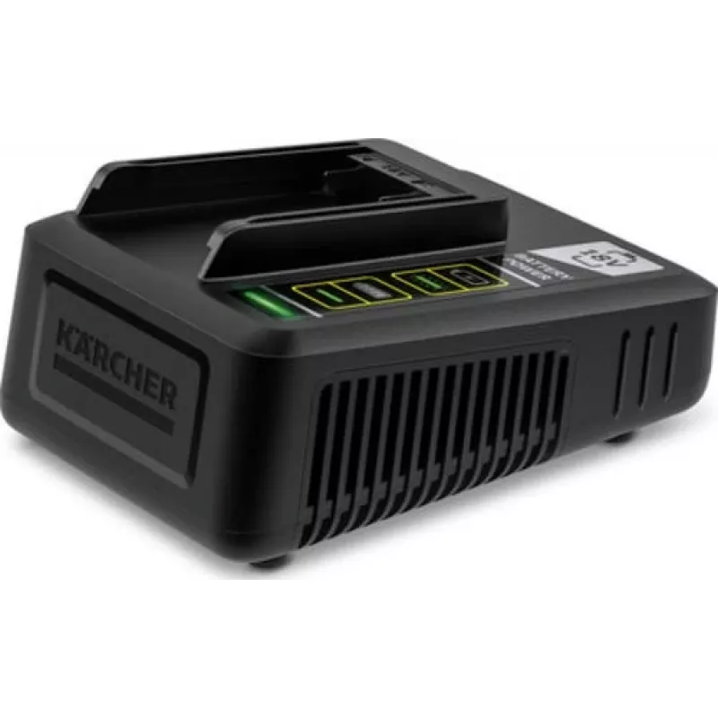 Kroviklis akumuliatoriams Karcher 2.445-032.0 — 18 V Li-Ion, vieno lizdo, 25×13,3×8,7 cm, 700 g