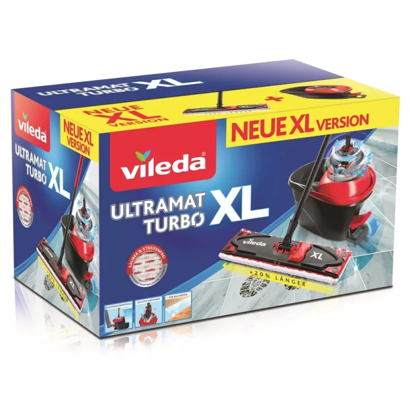 Šluota su kibirėliu Vileda Ultramax Turbo XL