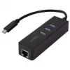 Tinklo adapteris LogiLink UA0283, USB, Gigabit Ethernet, juodas