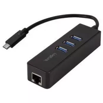 Tinklo adapteris LogiLink UA0283, USB, Gigabit Ethernet, juodas