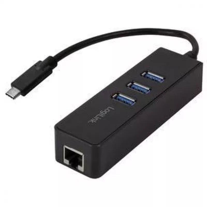 Tinklo adapteris LogiLink UA0283, USB, Gigabit Ethernet, juodas